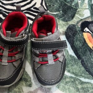 Stride Rite Gray and Red Kids Sneakers